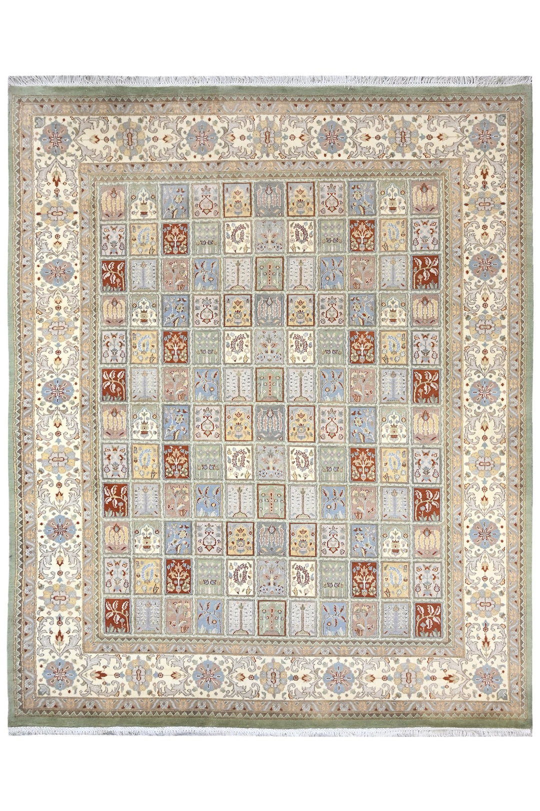 white Large rug 8' 1" x 10' 1"