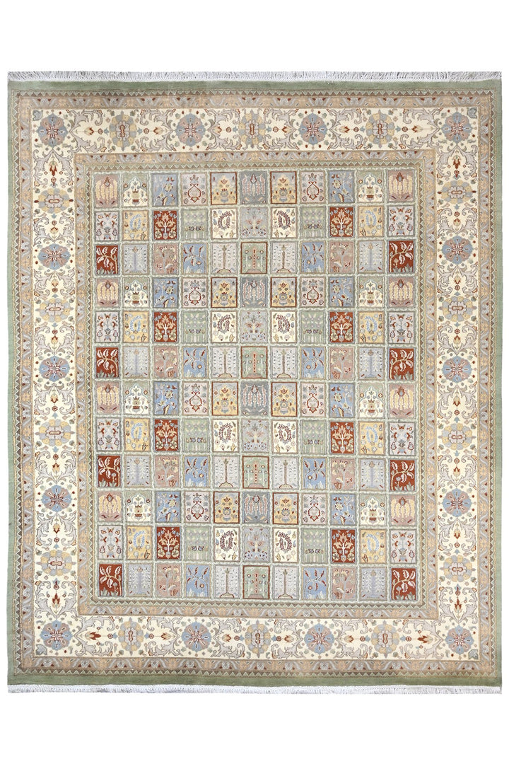 white Large rug 8' 1" x 10' 1"