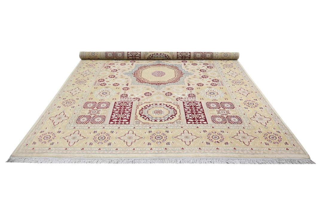 yellow Large rug 8' 0" x 10' 1"