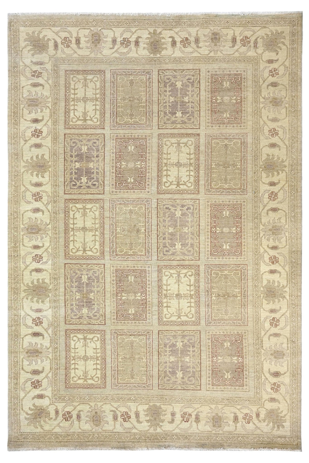 brown Large rug 6' 6" x 9' 8"
