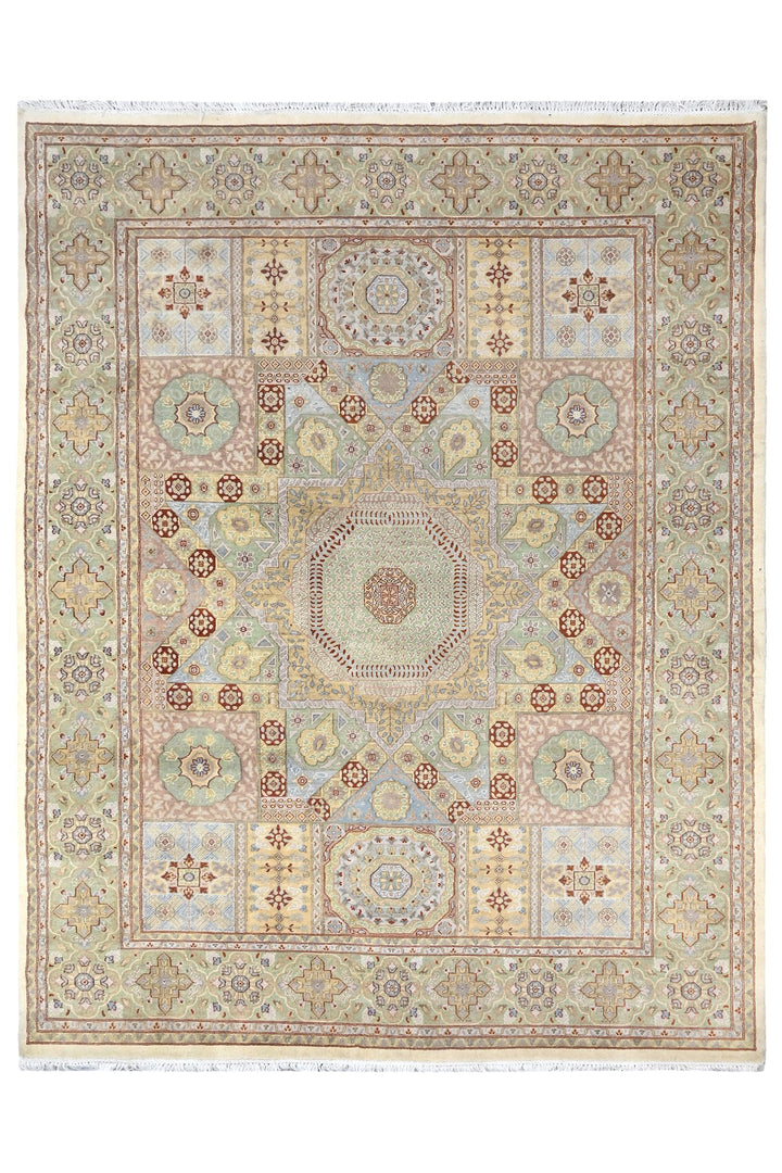 green Large rug 8' 0" x 10' 4"