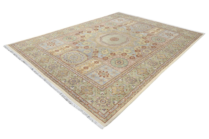 green Large rug 8' 0" x 10' 4"