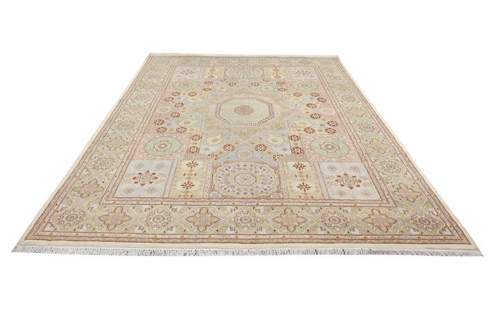 green Large rug 8' 0" x 10' 4"