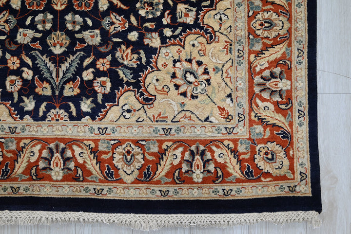 blue Medium rug 4' 6" x 7' 4"
