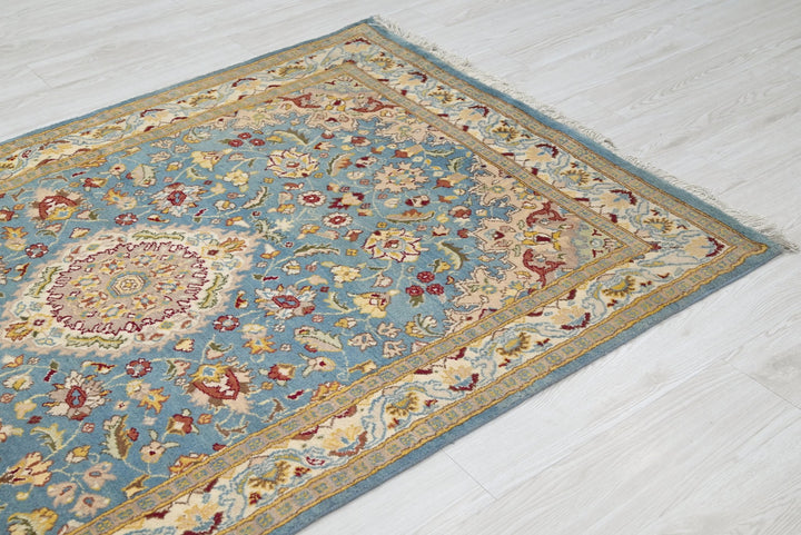 blue Accent rug 4' 0" x 6' 2"
