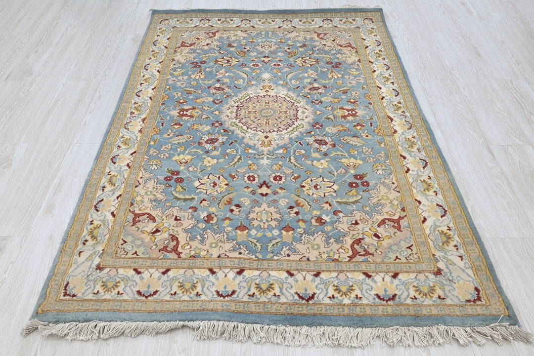 blue Accent rug 4' 0" x 6' 2"