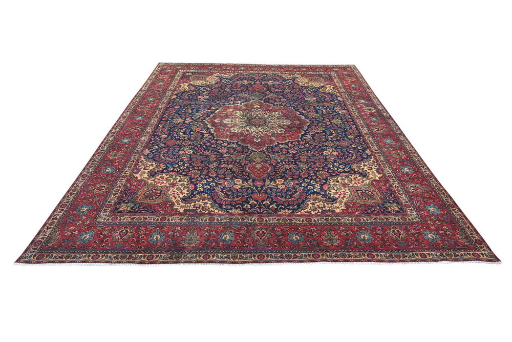 blue Oversized rug 9' 7" x 12' 8"