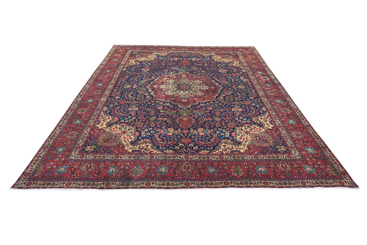 blue Oversized rug 9' 7" x 12' 8"