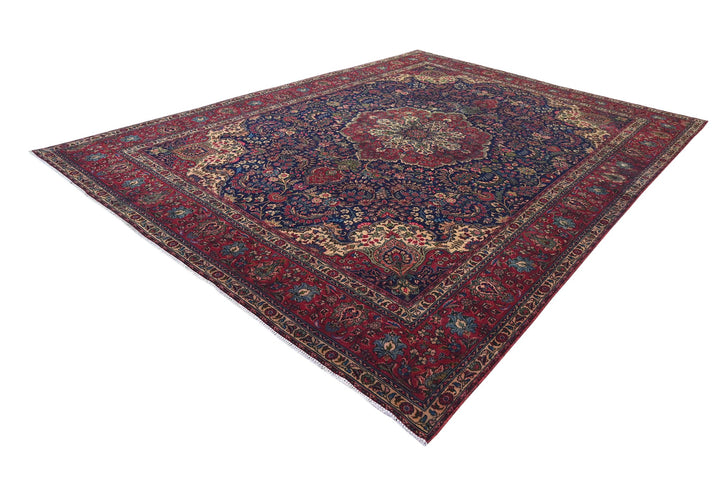 blue Oversized rug 9' 7" x 12' 8"