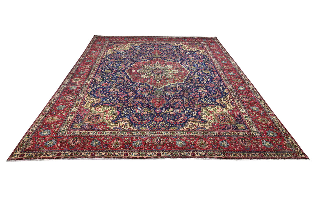 blue Oversized rug 9' 7" x 12' 8"