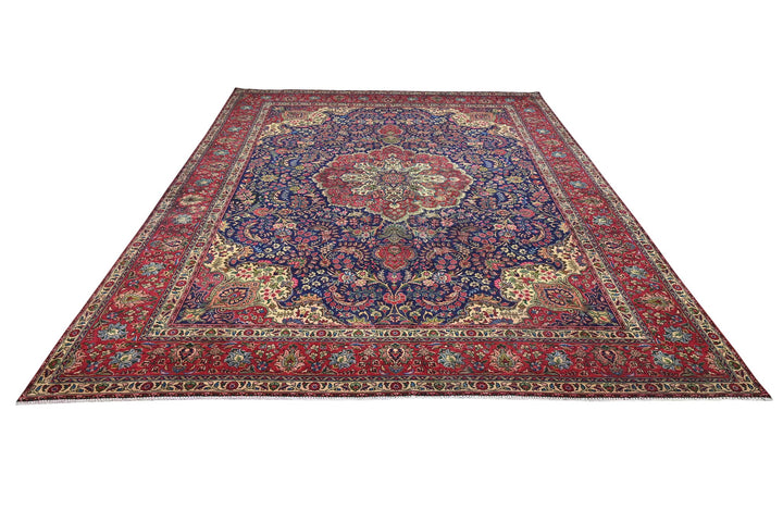 blue Oversized rug 9' 7" x 12' 8"
