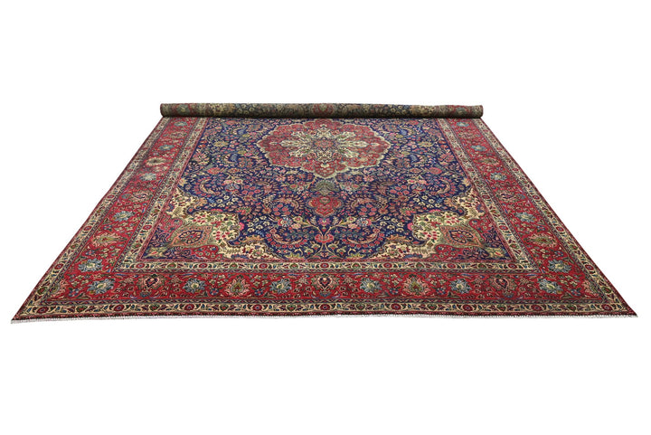 blue Oversized rug 9' 7" x 12' 8"