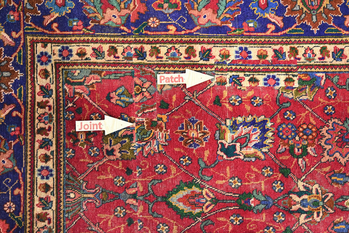 red Oversized rug 9' 9" x 11' 7"