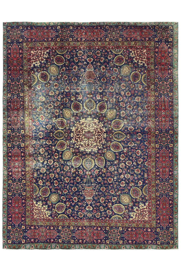 blue Oversized rug 9' 7" x 12' 5"