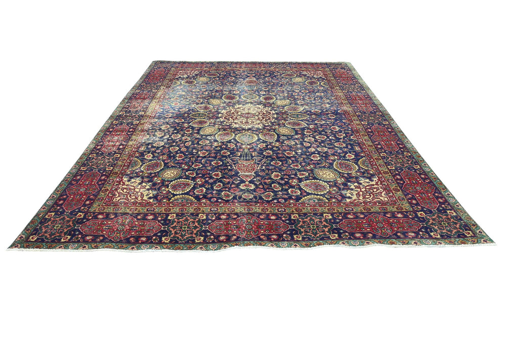 blue Oversized rug 9' 7" x 12' 5"