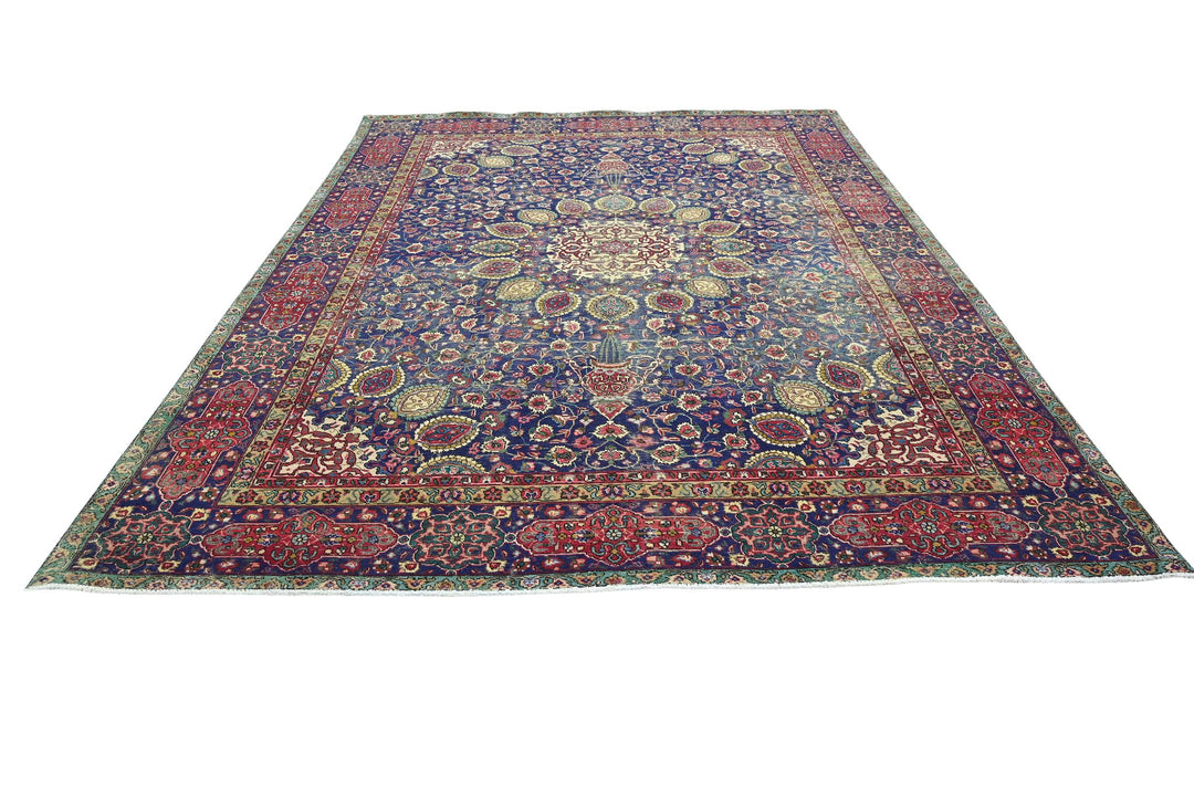 blue Oversized rug 9' 7" x 12' 5"