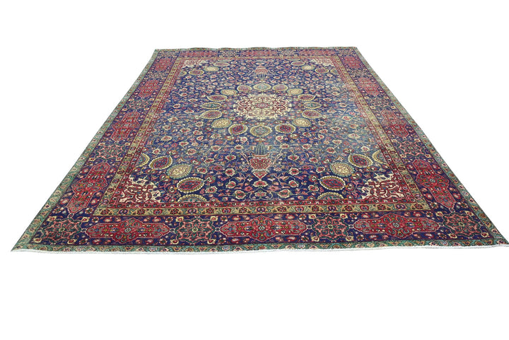 blue Oversized rug 9' 7" x 12' 5"