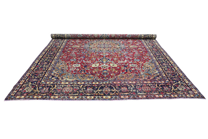 red Oversized rug 9' 3" x 12' 5"