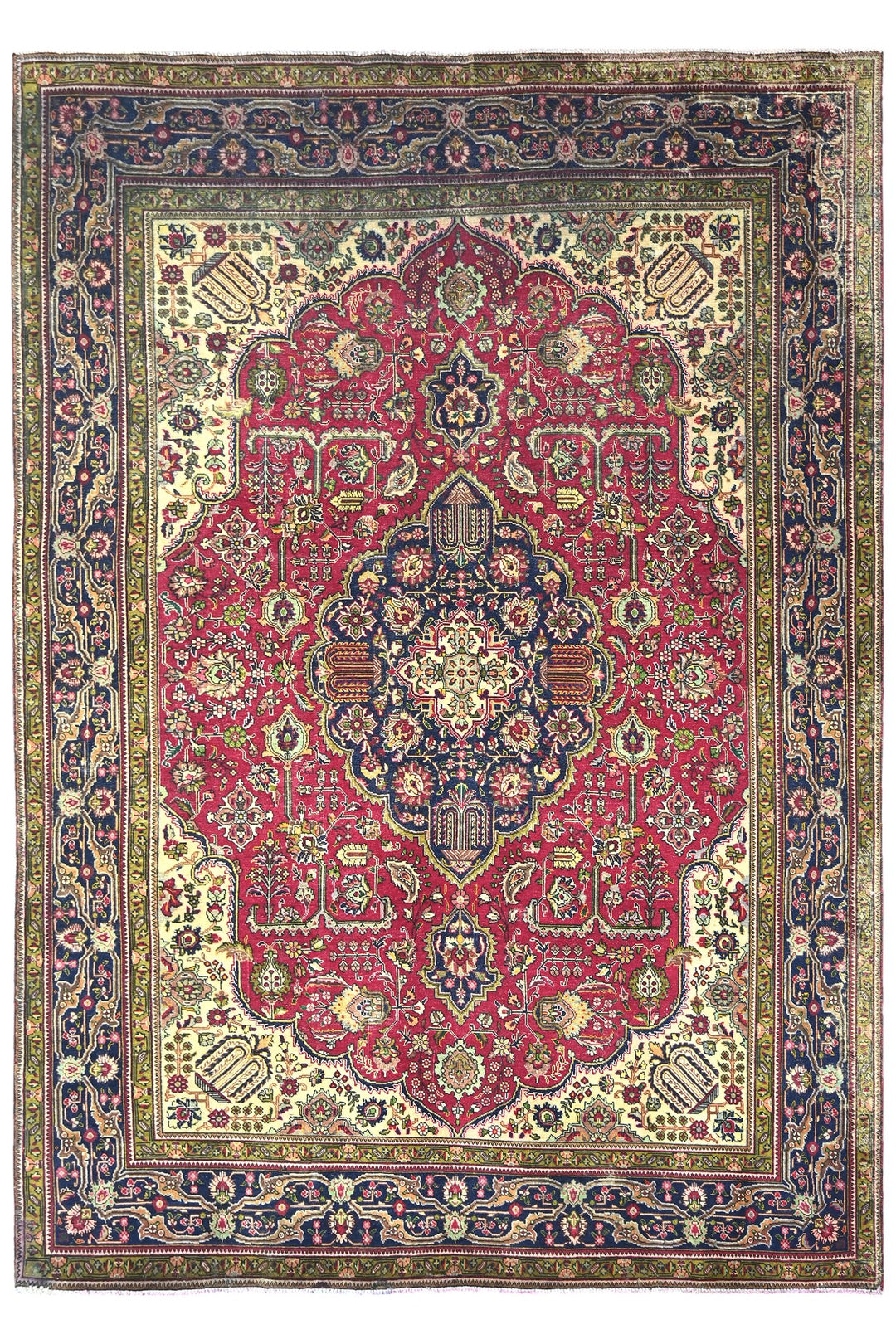 red Large rug 8' 1" x 11' 6"