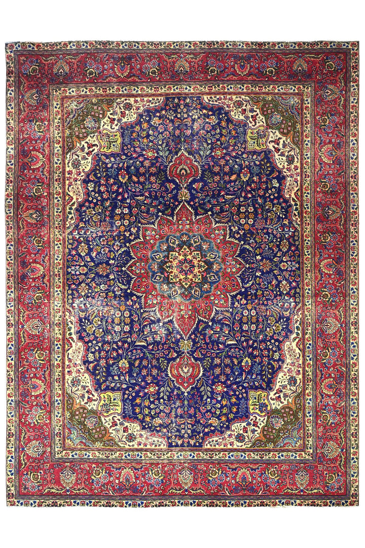 blue Oversized rug 9' 6" x 12' 6"
