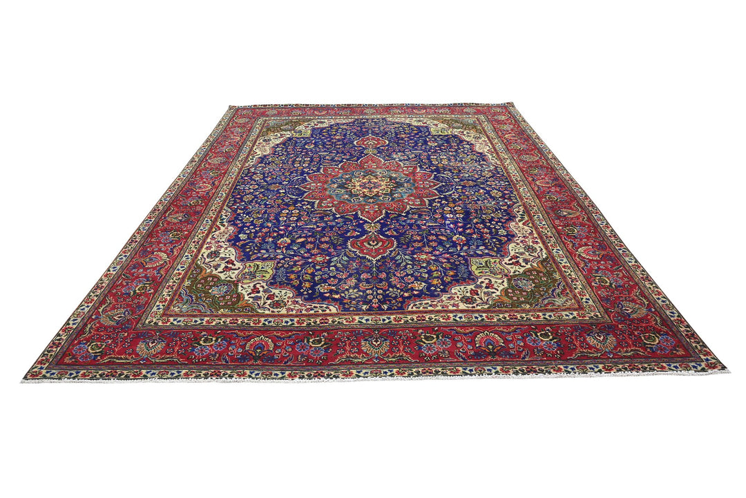 blue Oversized rug 9' 6" x 12' 6"