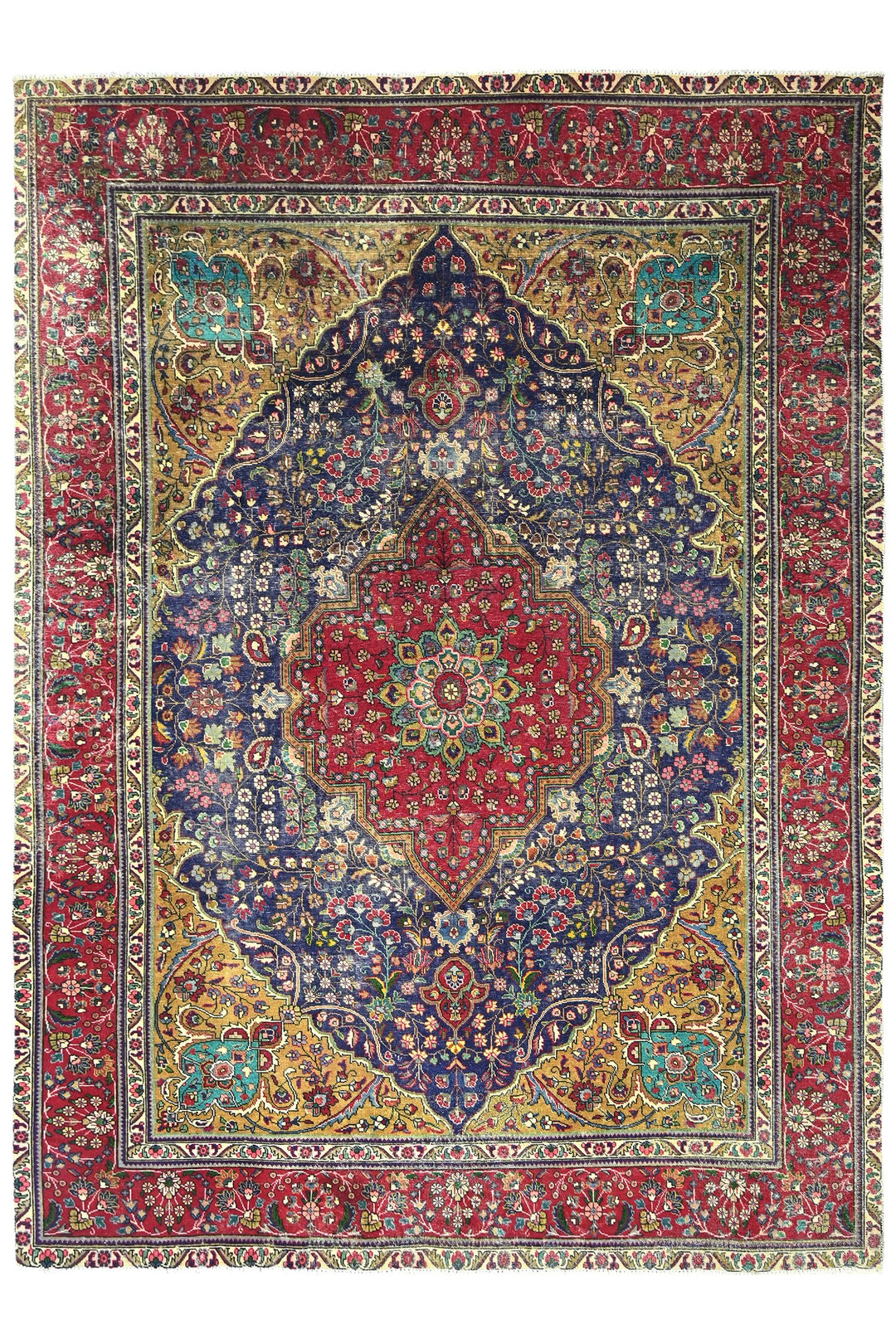 red Large rug 8' 1" x 11' 1"