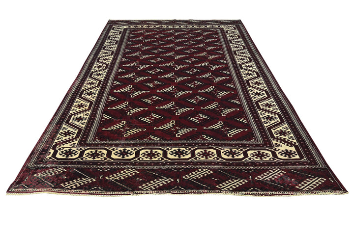 red Oversized rug 7' 1" x 12' 1"