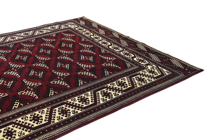 red Oversized rug 7' 1" x 12' 1"