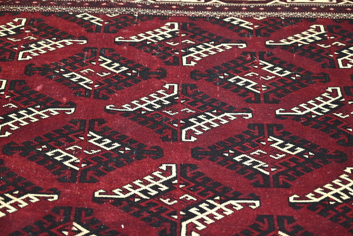 red Oversized rug 7' 1" x 12' 1"