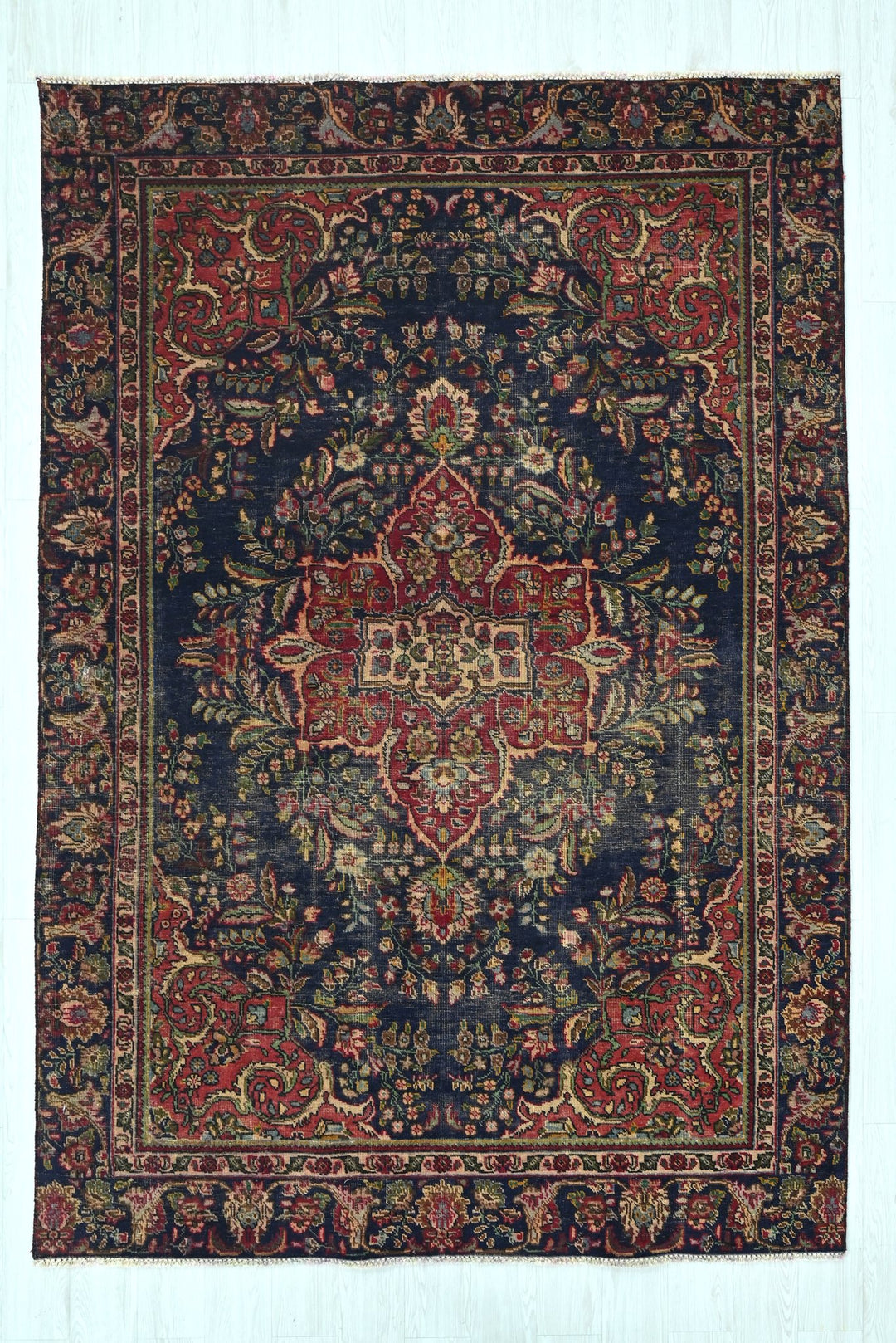 blue Medium rug 6' 2" x 8' 6"