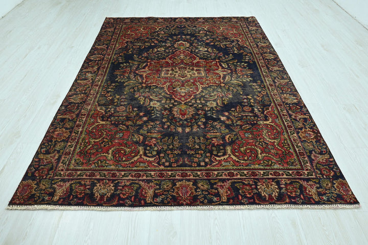 blue Medium rug 6' 2" x 8' 6"