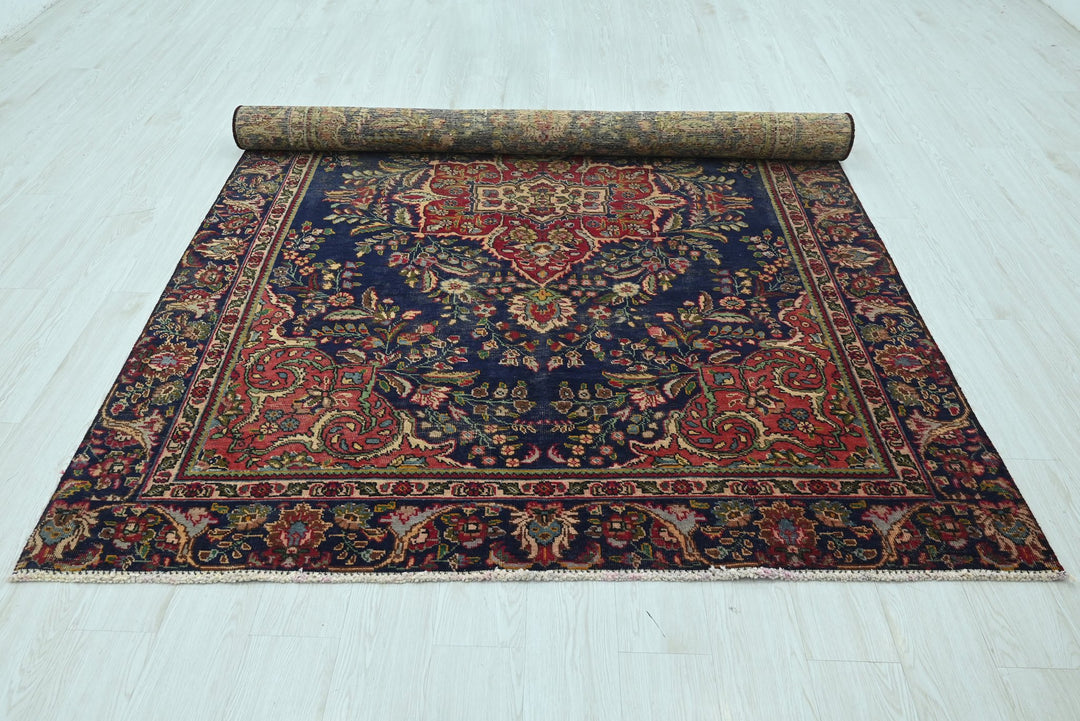 blue Medium rug 6' 2" x 8' 6"