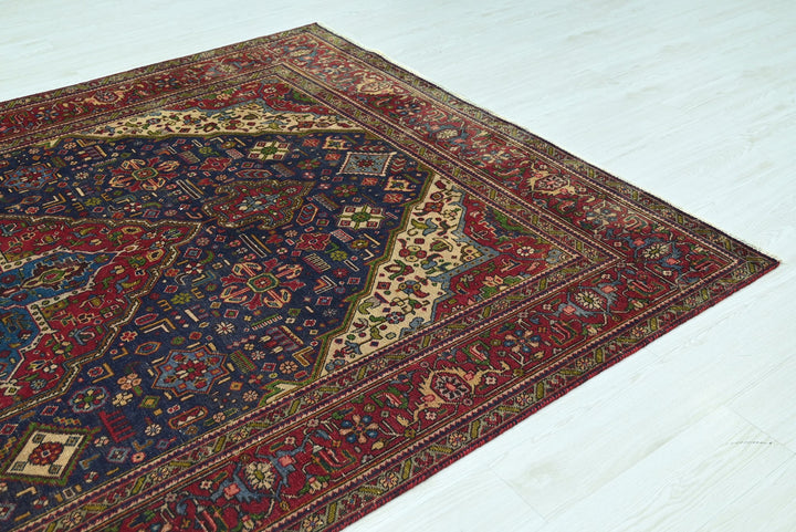 blue Large rug 6' 4" x 9' 7"