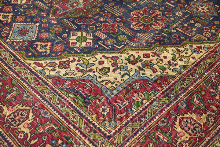 blue Large rug 6' 4" x 9' 7"