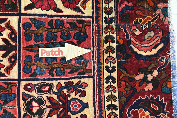 red Large rug 6' 11" x 8' 0"