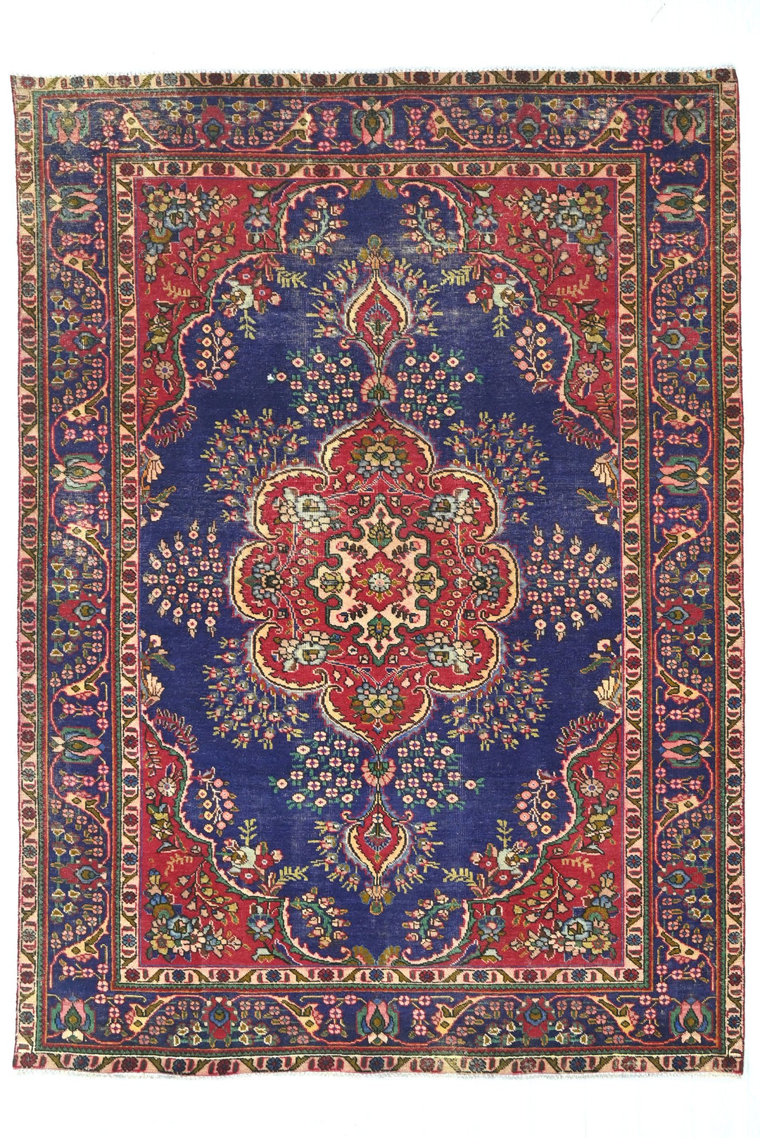 blue Large rug 6' 7" x 9' 8"