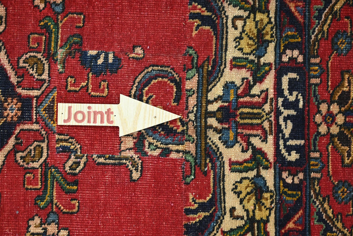 red Medium rug 6' 3" x 8' 3"