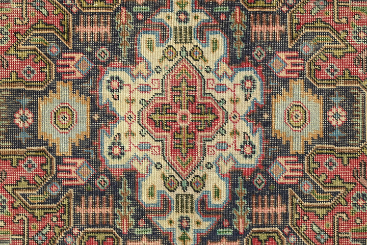 red Medium rug 6' 4" x 9' 4"