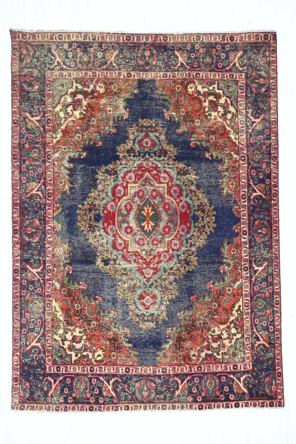 blue Medium rug 6' 4" x 8' 4"