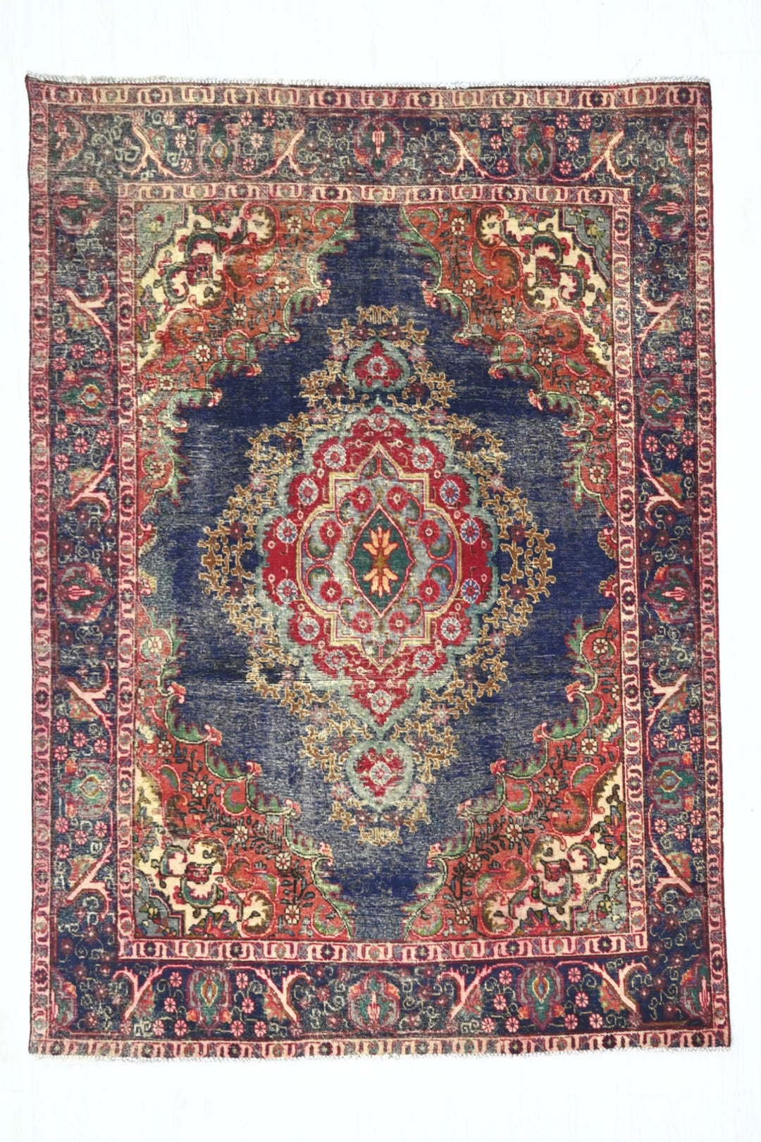 blue Medium rug 6' 4" x 8' 4"
