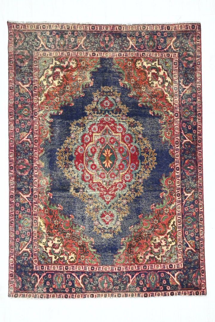 blue Medium rug 6' 4" x 8' 4"