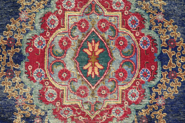 blue Medium rug 6' 4" x 8' 4"