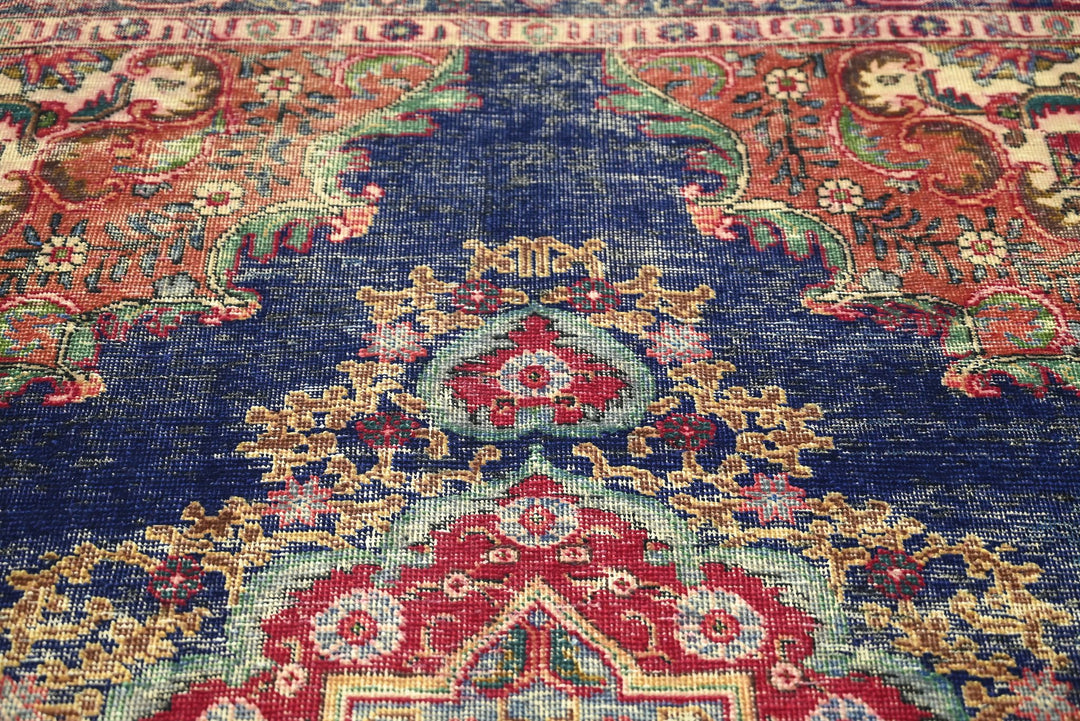 blue Medium rug 6' 4" x 8' 4"