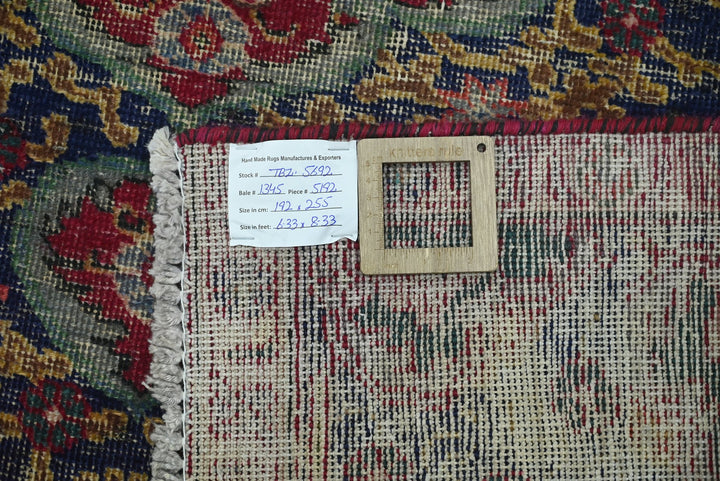 blue Medium rug 6' 4" x 8' 4"