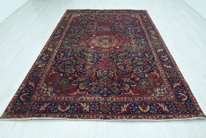 blue Large rug 6' 7" x 9' 8"