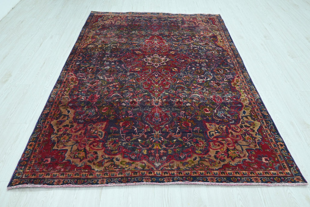 blue Medium rug 5' 9" x 8' 1"