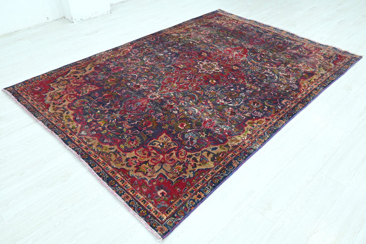 blue Medium rug 5' 9" x 8' 1"
