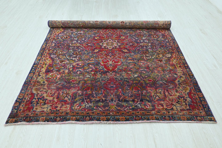 blue Medium rug 5' 9" x 8' 1"