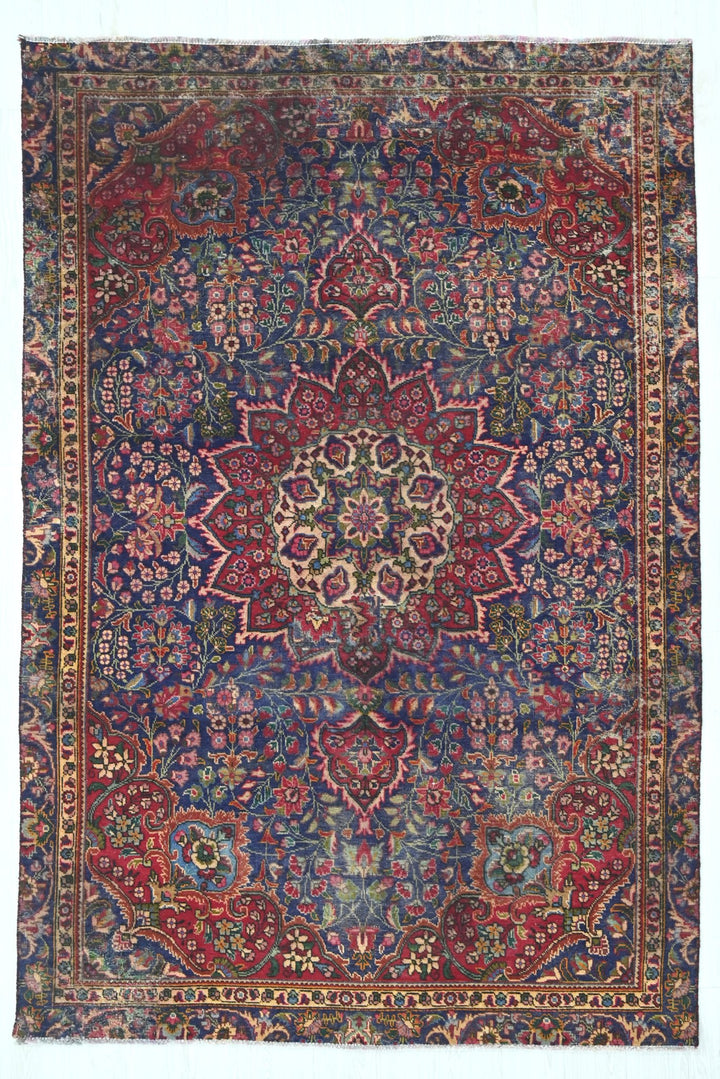 blue Medium rug 5' 5" x 8' 5"