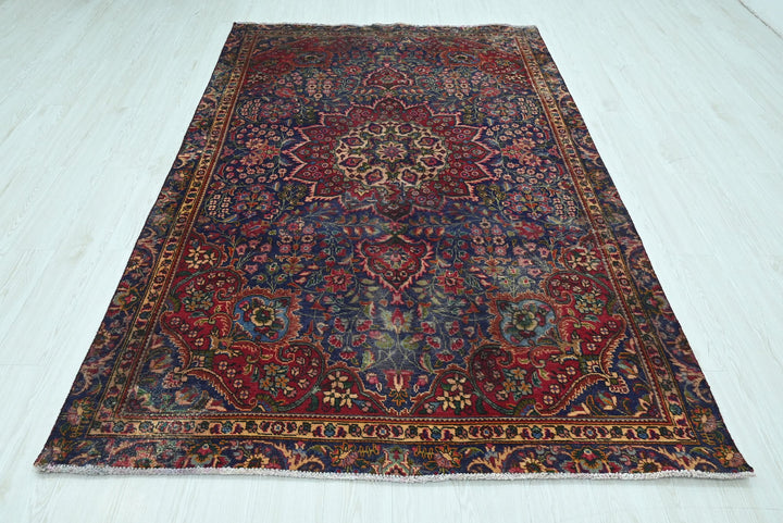 blue Medium rug 5' 5" x 8' 5"